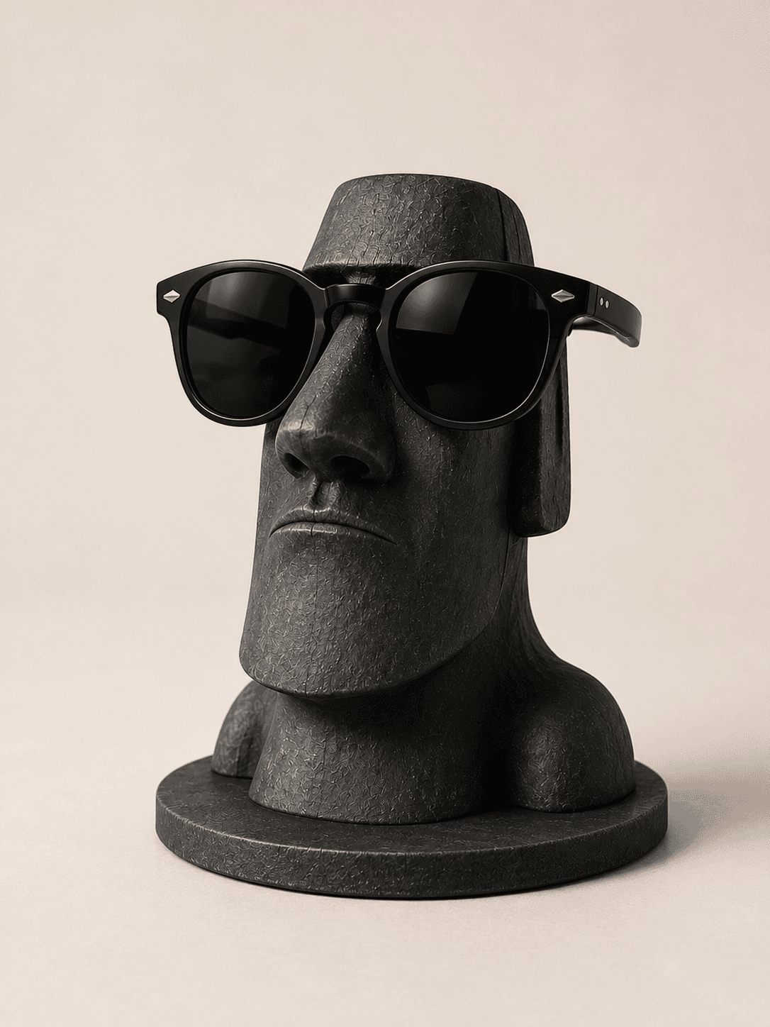 Moai Heykeli Gözlük Standı
